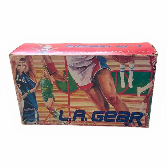 VTG Mens L.A. Gear White Shoes w/Original Box Rare
